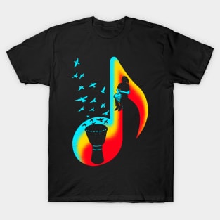 Music Djembe Player T-Shirt